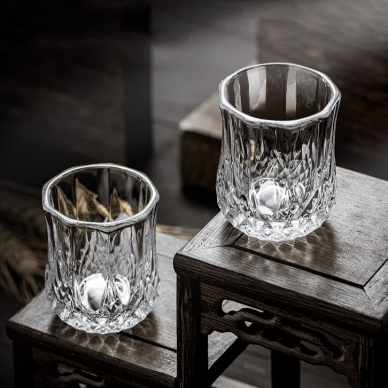 Vintage Diamond Cut Whiskey Gl - Vintage Collectible Glass reseña y precio