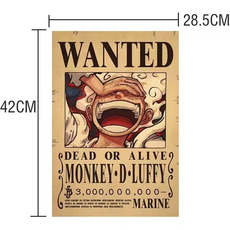 Anime One Piece Bounty Wanted  - Vintage Collectible Posters reseña y precio
