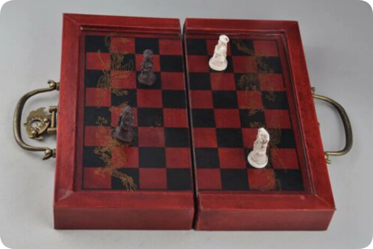 Foldable Vintage Chess Set Boa - Vintage Collectible Board Games reseña y precio
