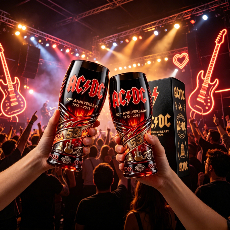 53rd Anniversary Classic Rock  - Vintage Collectible Glass reseña y precio