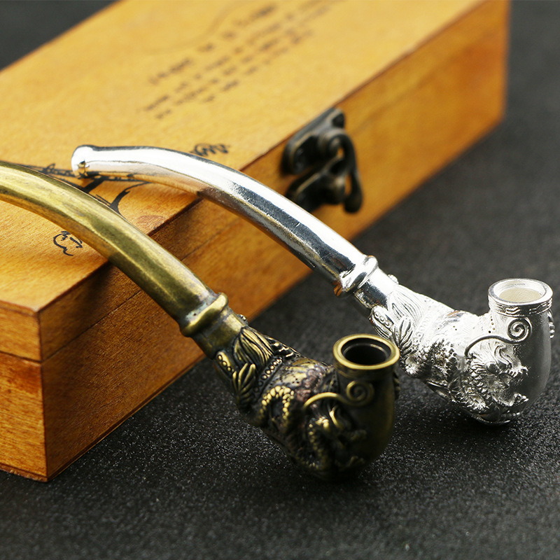 Vintage Handcrafted Pipe Handm - Vintage Collectible Furniture reseña y precio