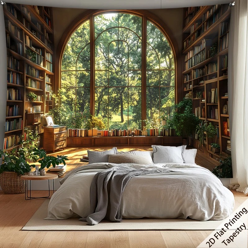 Vintage Window View Library Ta - Vintage Cartoon Collectible reseña y precio