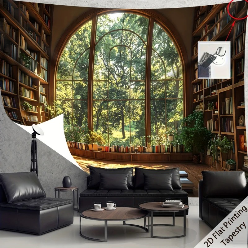 Vintage Window View Library Ta - Vintage Cartoon Collectible reseña y precio