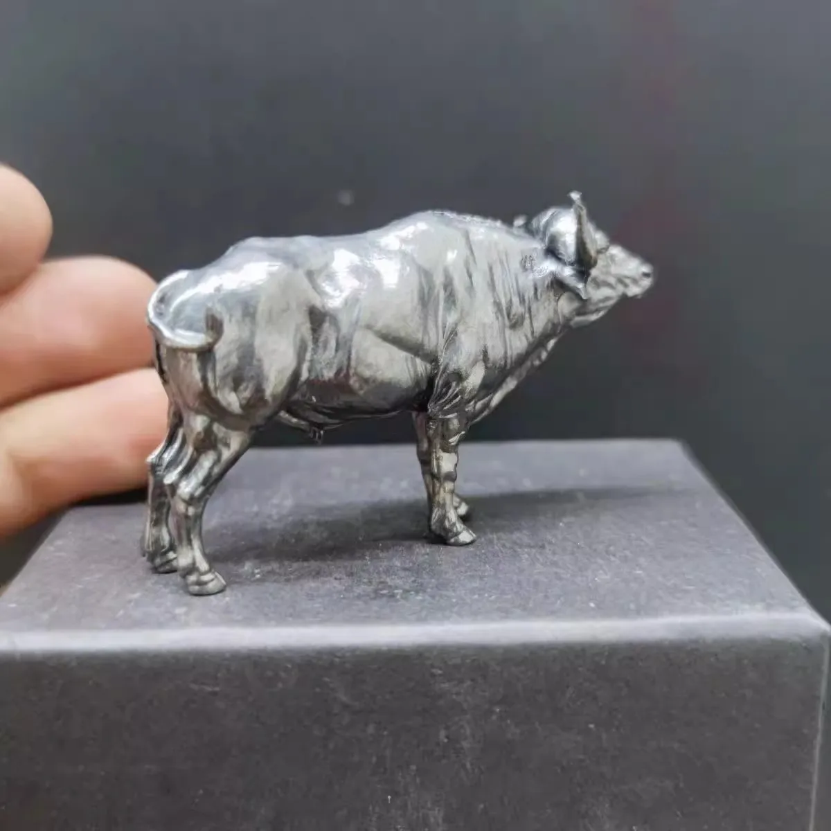 Brass African Buffalo Sculptur - Vintage Collectible Furniture reseña y precio