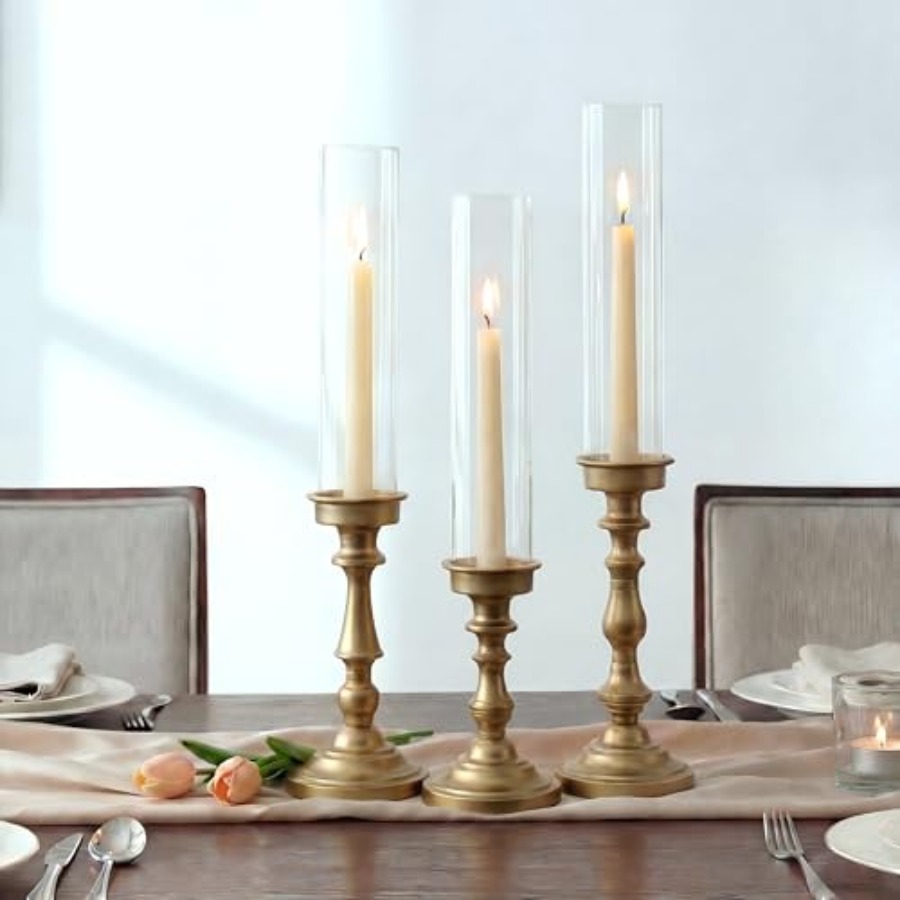 Hurricane Candle Holder for Ce - Vintage Collectible Glass reseña y precio