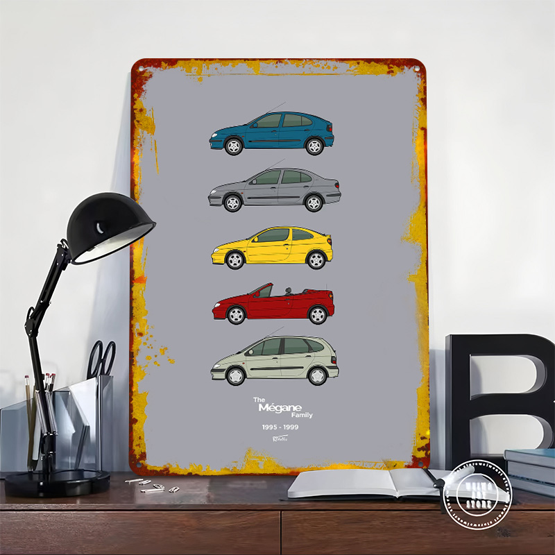 Sports Car Megane Collection 1 - Vintage Collectible Posters reseña y precio