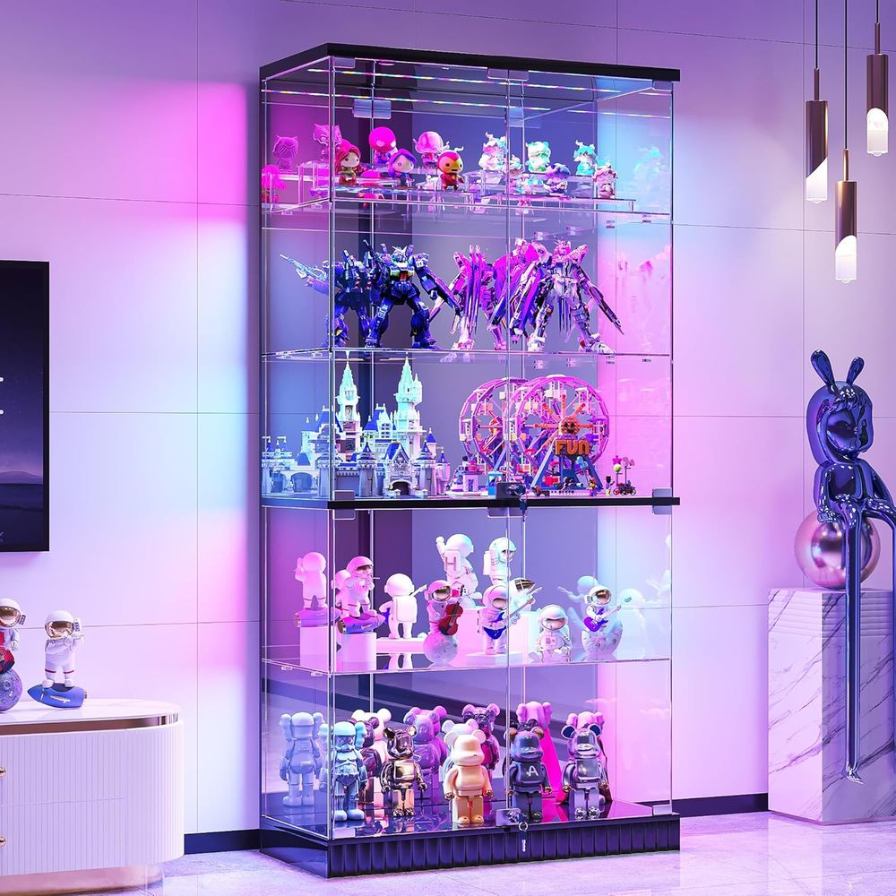 LED-Illuminated 5-Tier Lockabl - Collectible Collection reseña y precio