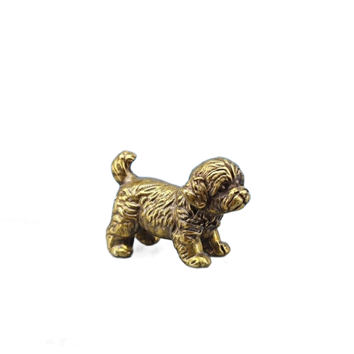 Mini Brass Dog Statue French B - Vintage Collectible Bears reseña y precio