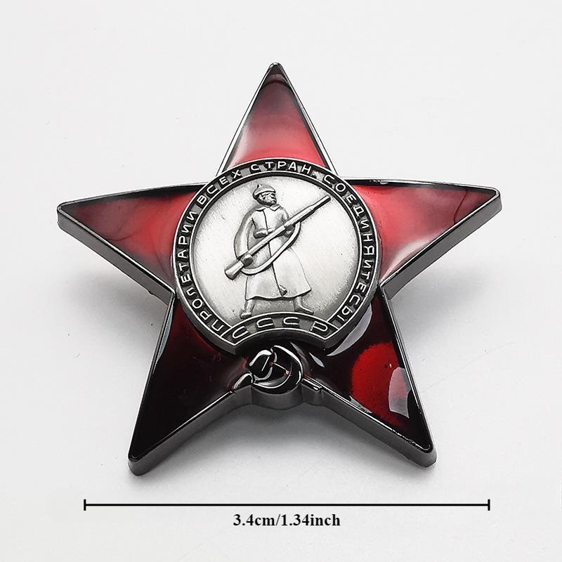 1Pc Red Star Badge Lapel Pins  - Vintage Collectible Classics reseña y precio