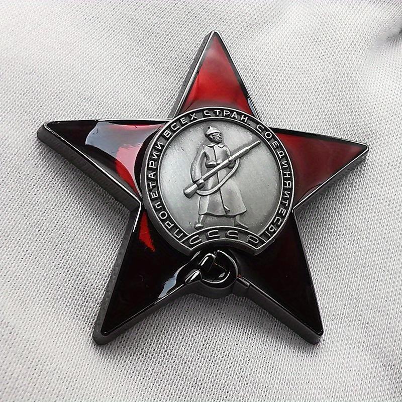 1Pc Red Star Badge Lapel Pins  - Vintage Collectible Classics reseña y precio