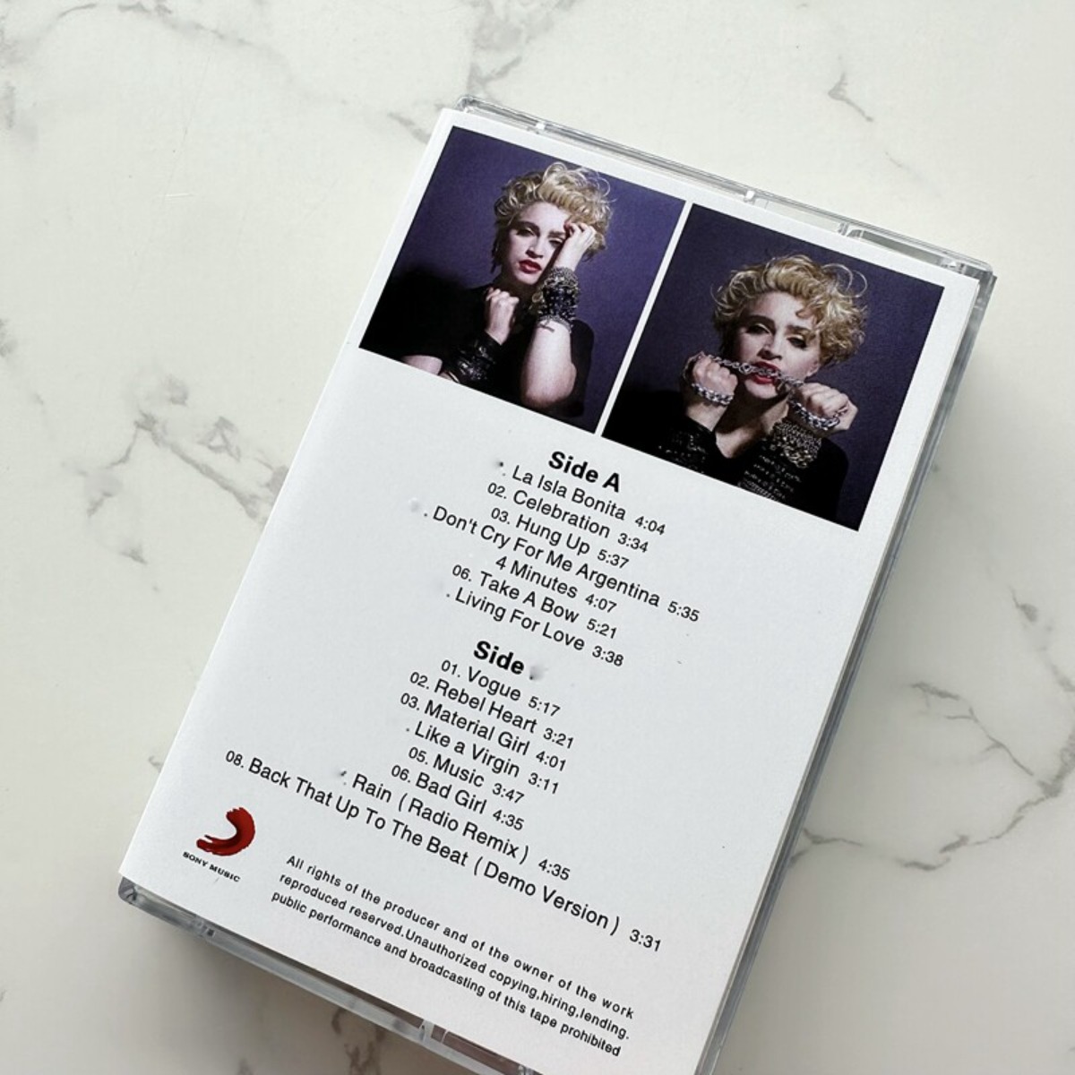 Madonna Classic Pop Music Cass - Vintage Collection reseña y precio
