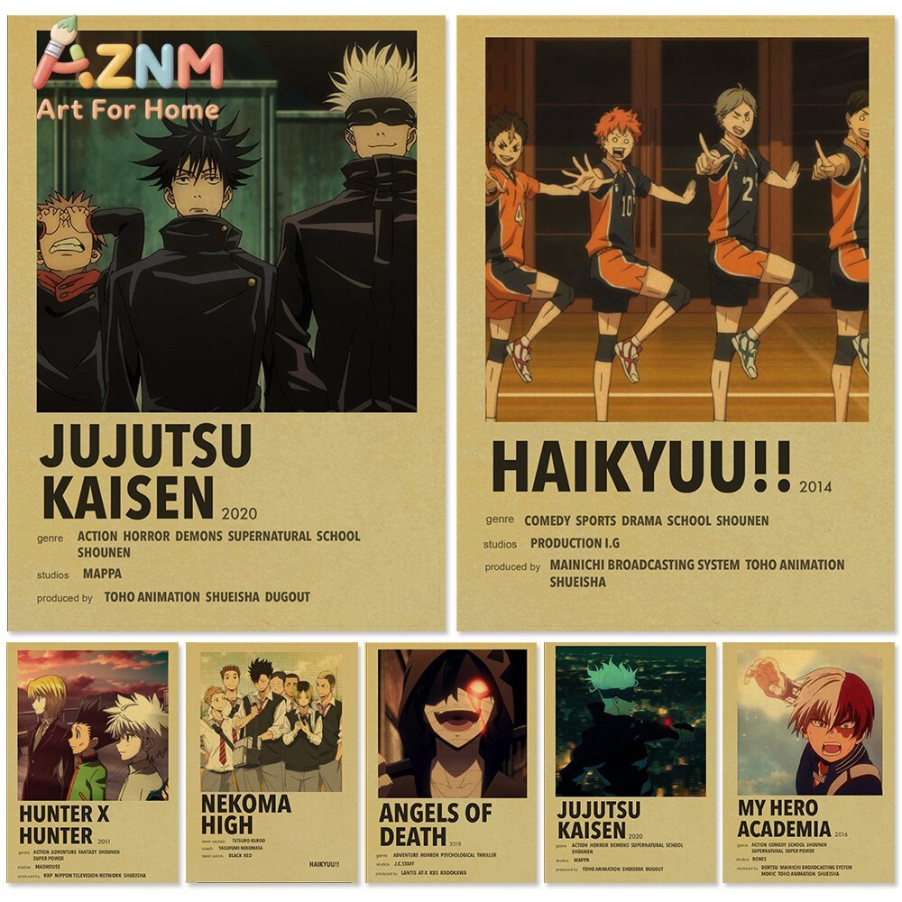 Vintage Anime Poster Art Colle - Vintage Cartoon Collectible reseña y precio