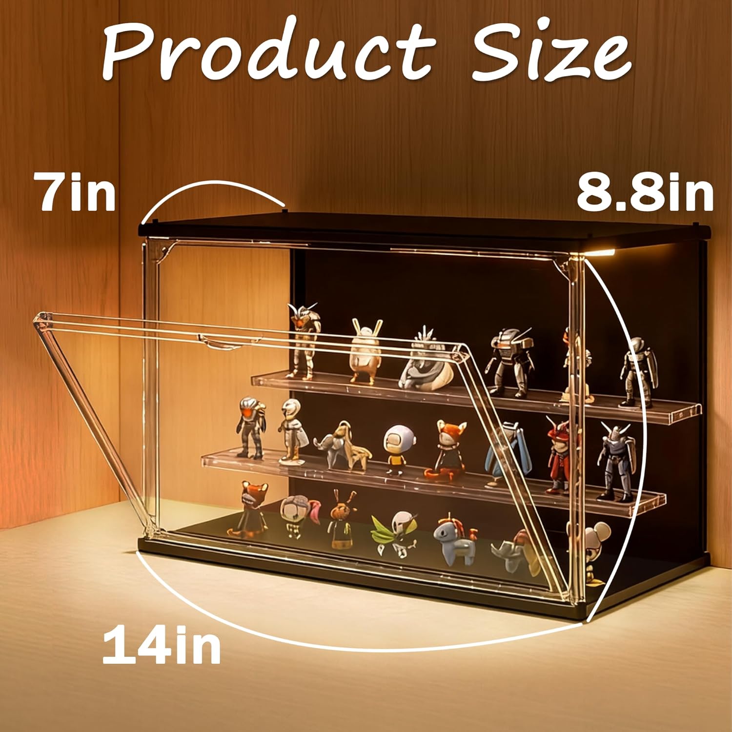 3-Tier Stackable LED Display C - Collectible Collection reseña y precio