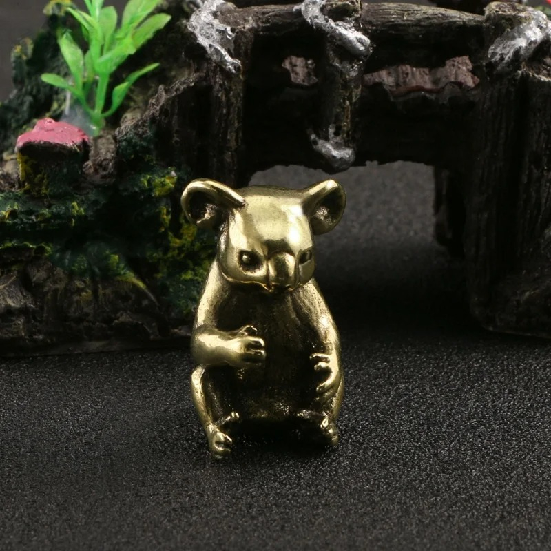 Vintage Brass Cute Koala Minia - Vintage Collectible Furniture reseña y precio