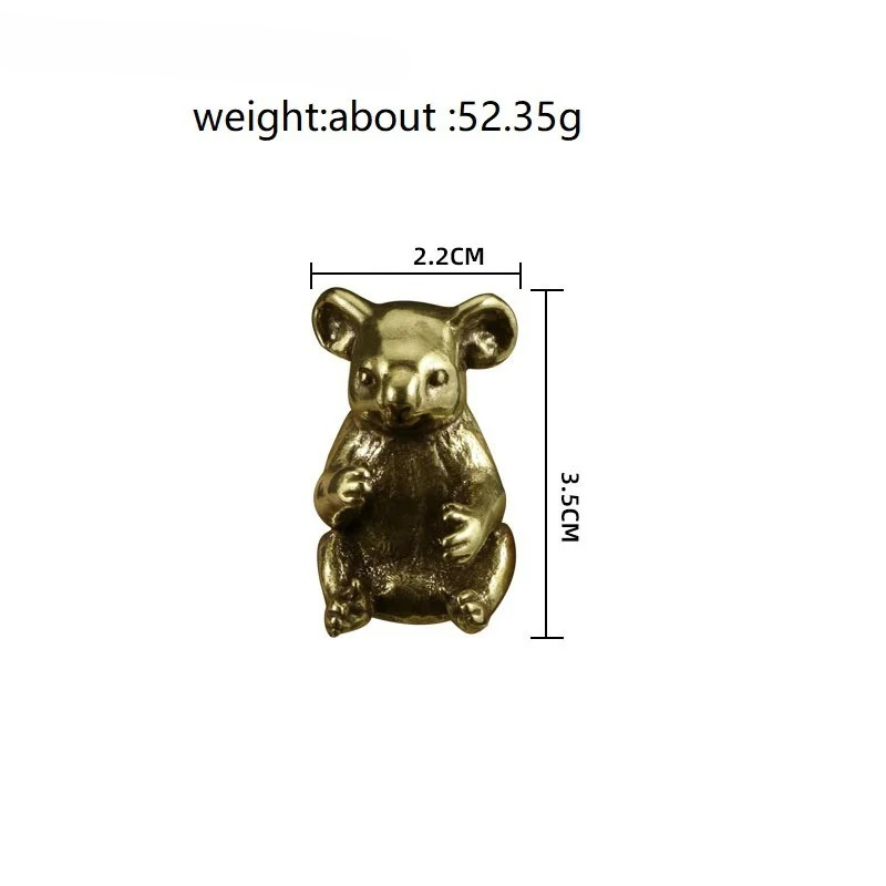 Vintage Brass Cute Koala Minia - Vintage Collectible Furniture reseña y precio